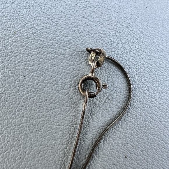 Gothic Vintage Sterling Silver “Never Stop Loving You” Necklace 925 Obsessive - Picture 6 of 6